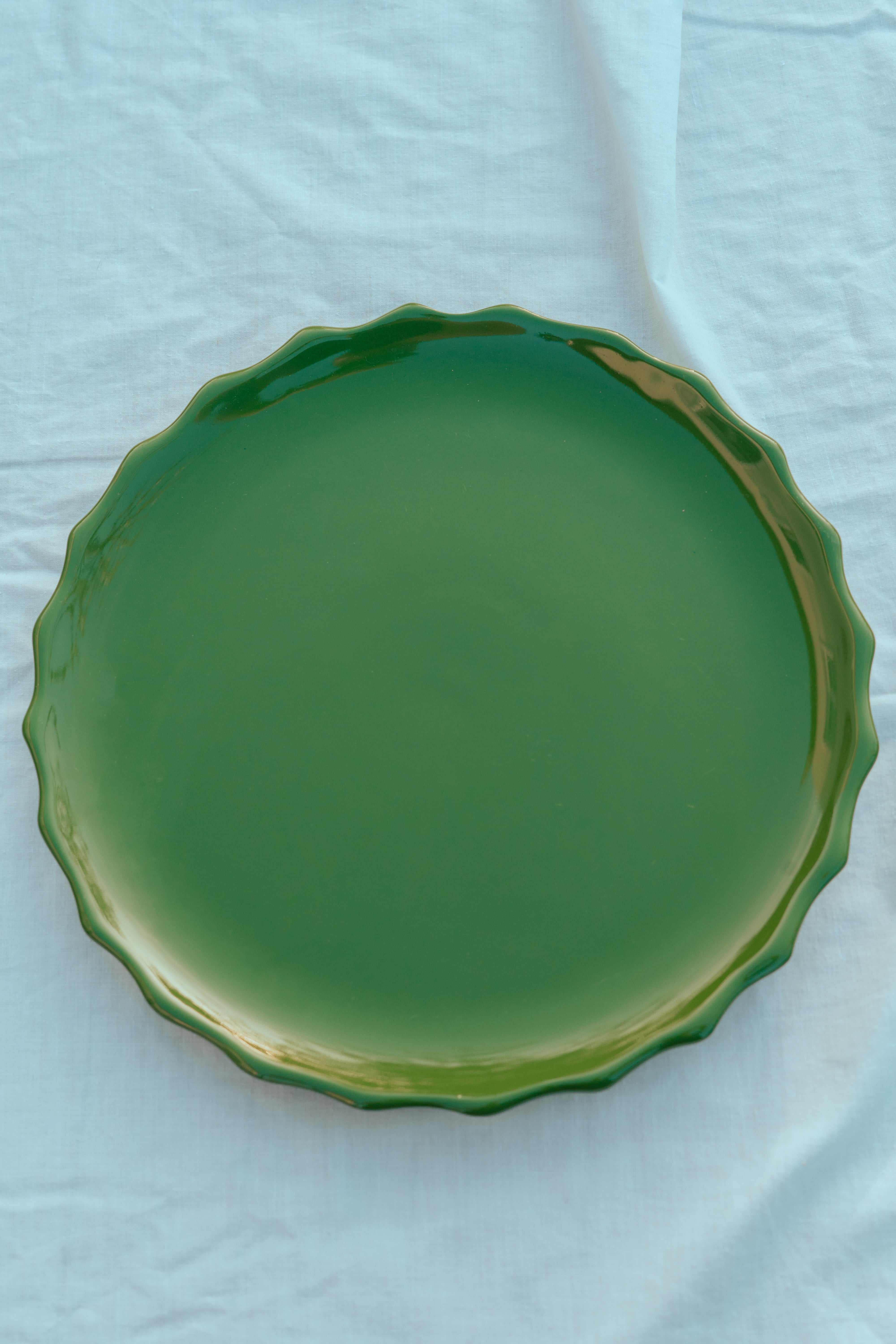 GRANDE ASSIETTE | PICOT VERT
