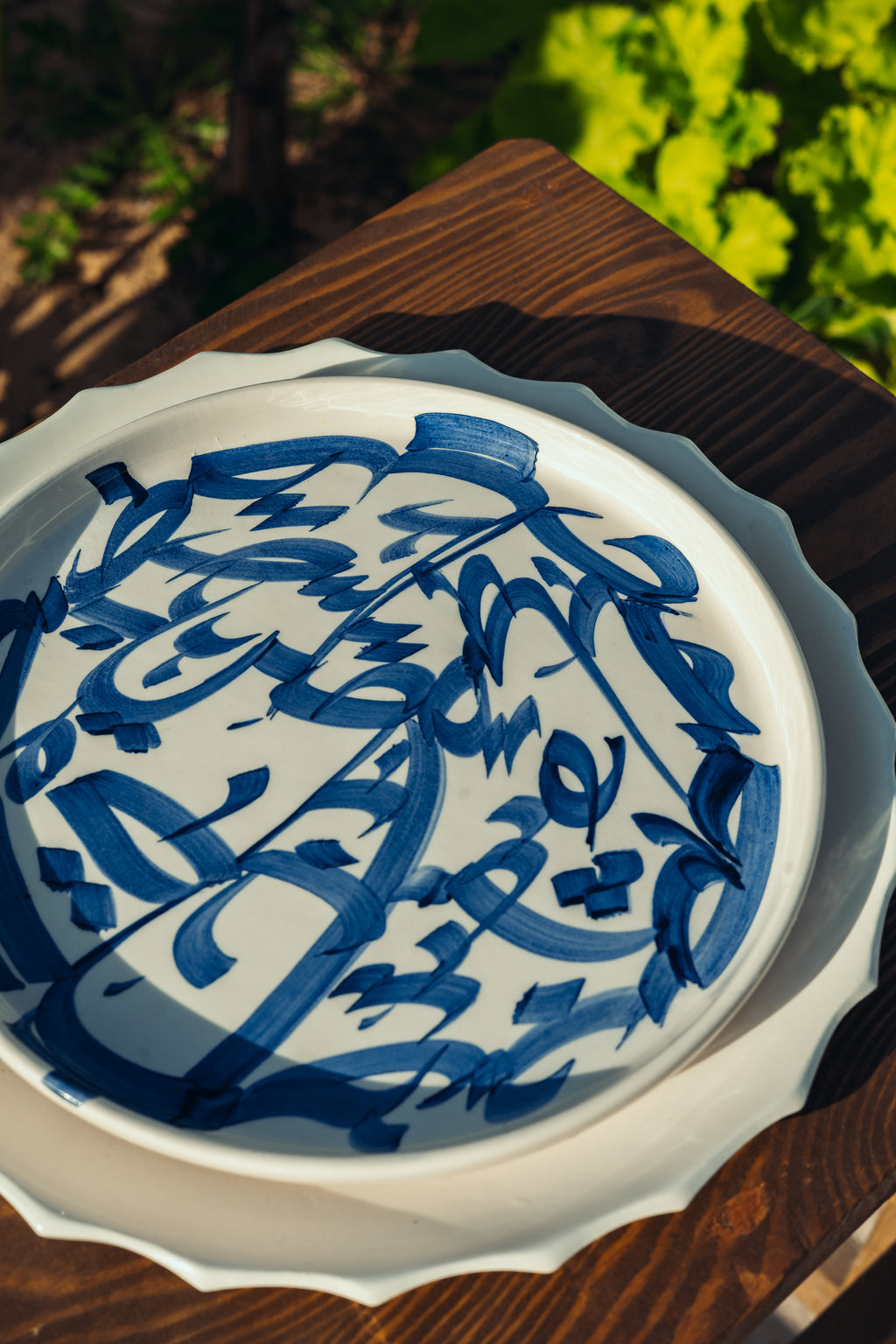 PETITE ASSIETTE | CALLIGRAPHIE BLEUE