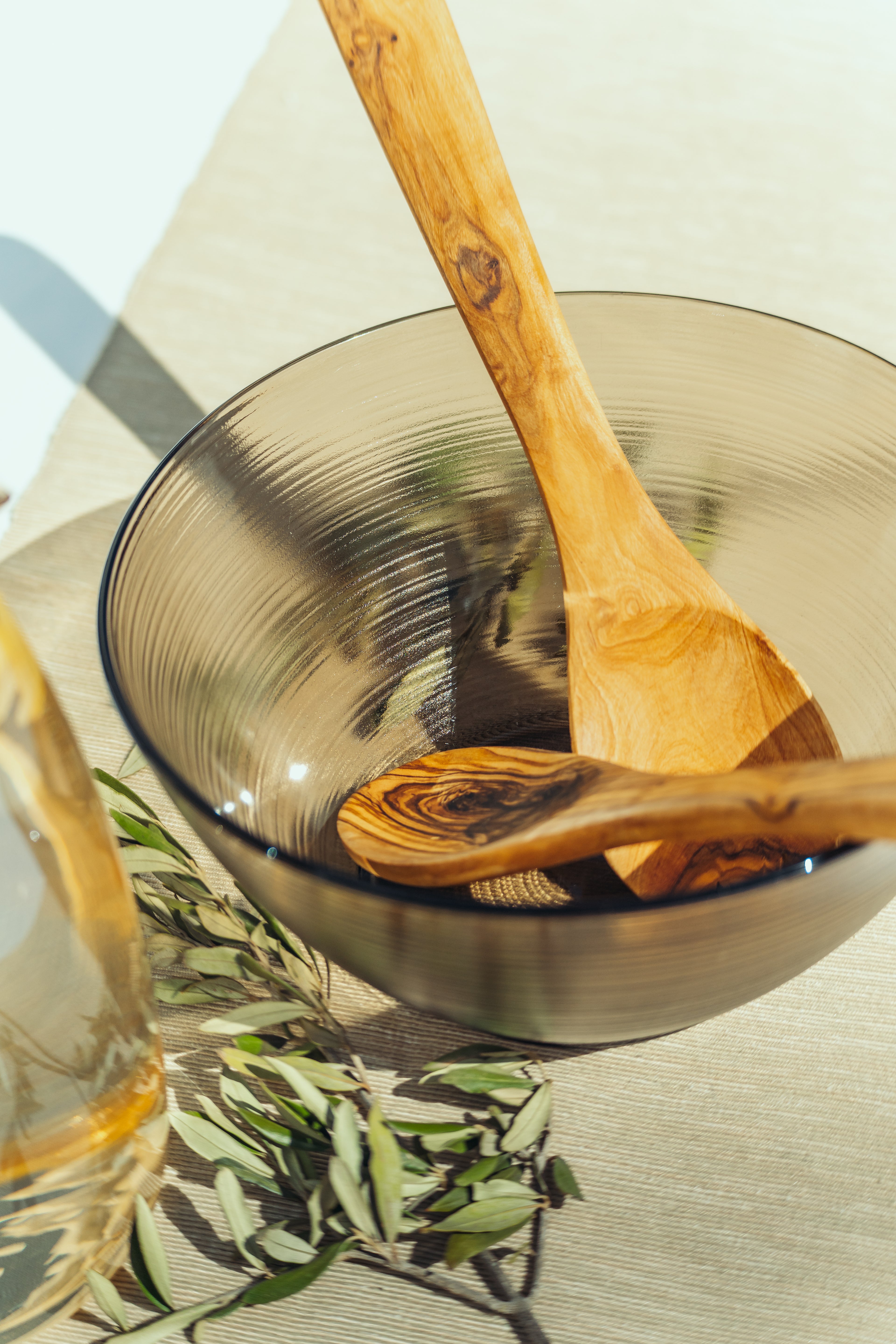 SOCLE ET KIT D'USTENSILES | BOIS D'OLIVIER