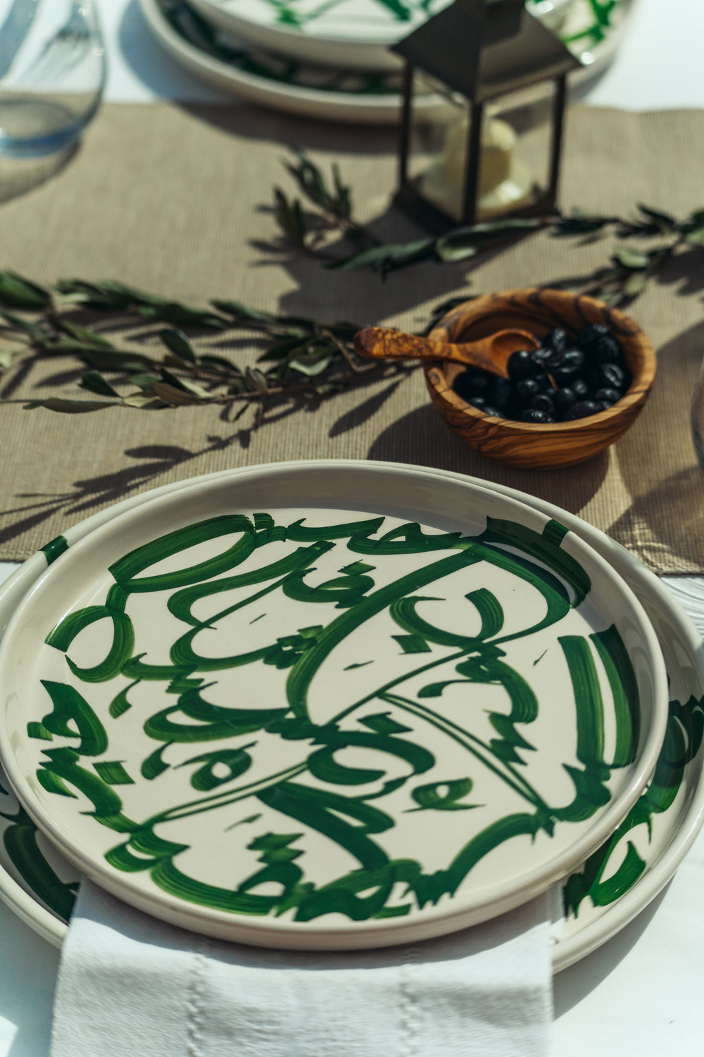 PETITE ASSIETTE | CALLIGRAPHIE VERTE