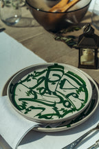 PETITE ASSIETTE | CALLIGRAPHIE VERTE