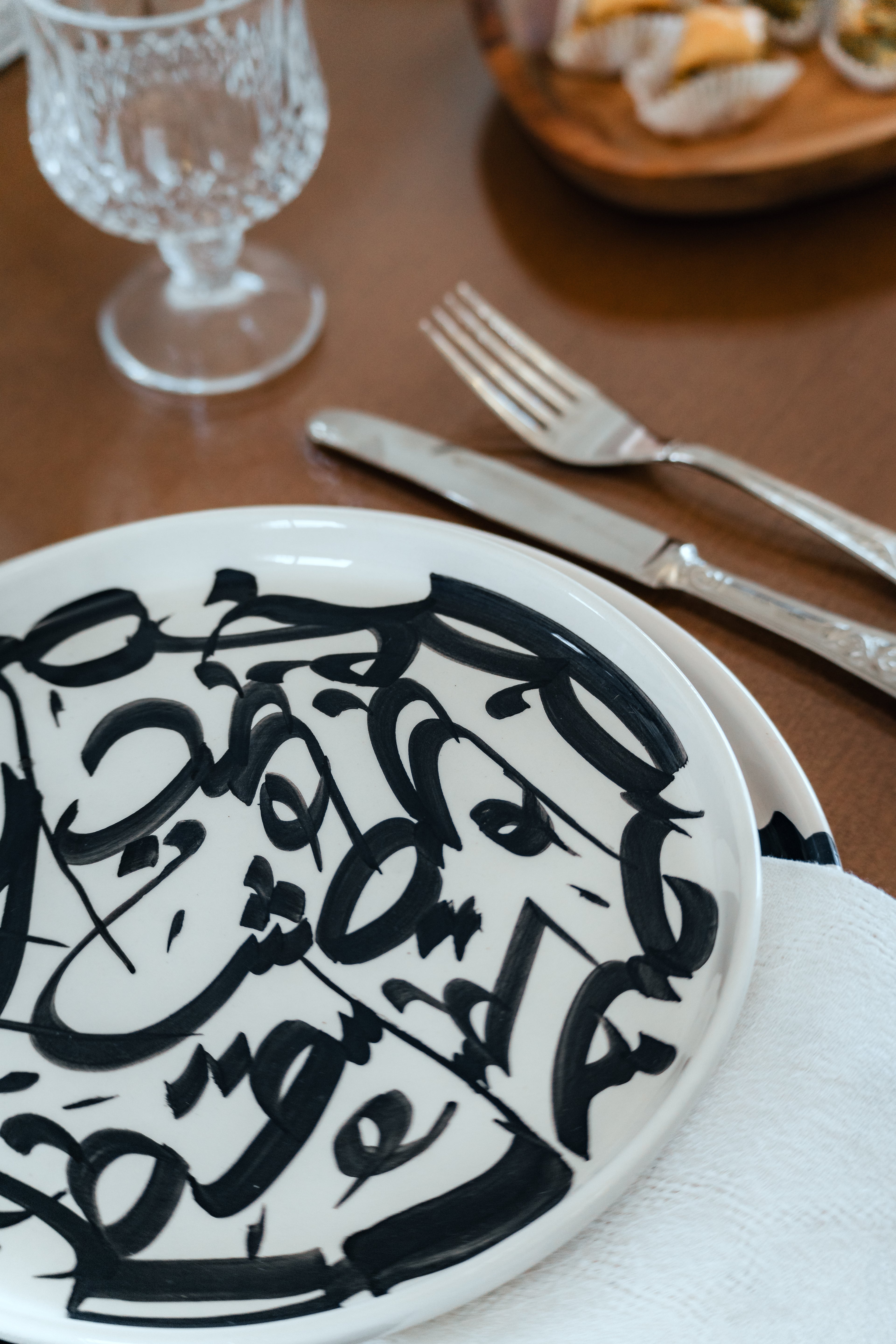 PETITE ASSIETTE | CALLIGRAPHIE NOIRE