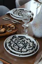 SERVICE POUR 4 | CALLIGRAPHIE NOIRE