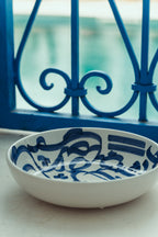 ASSIETTE CREUSE | CALLIGRAPHIE BLEUE