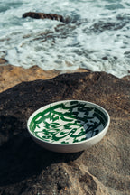 ASSIETTE CREUSE | CALLIGRAPHIE VERTE