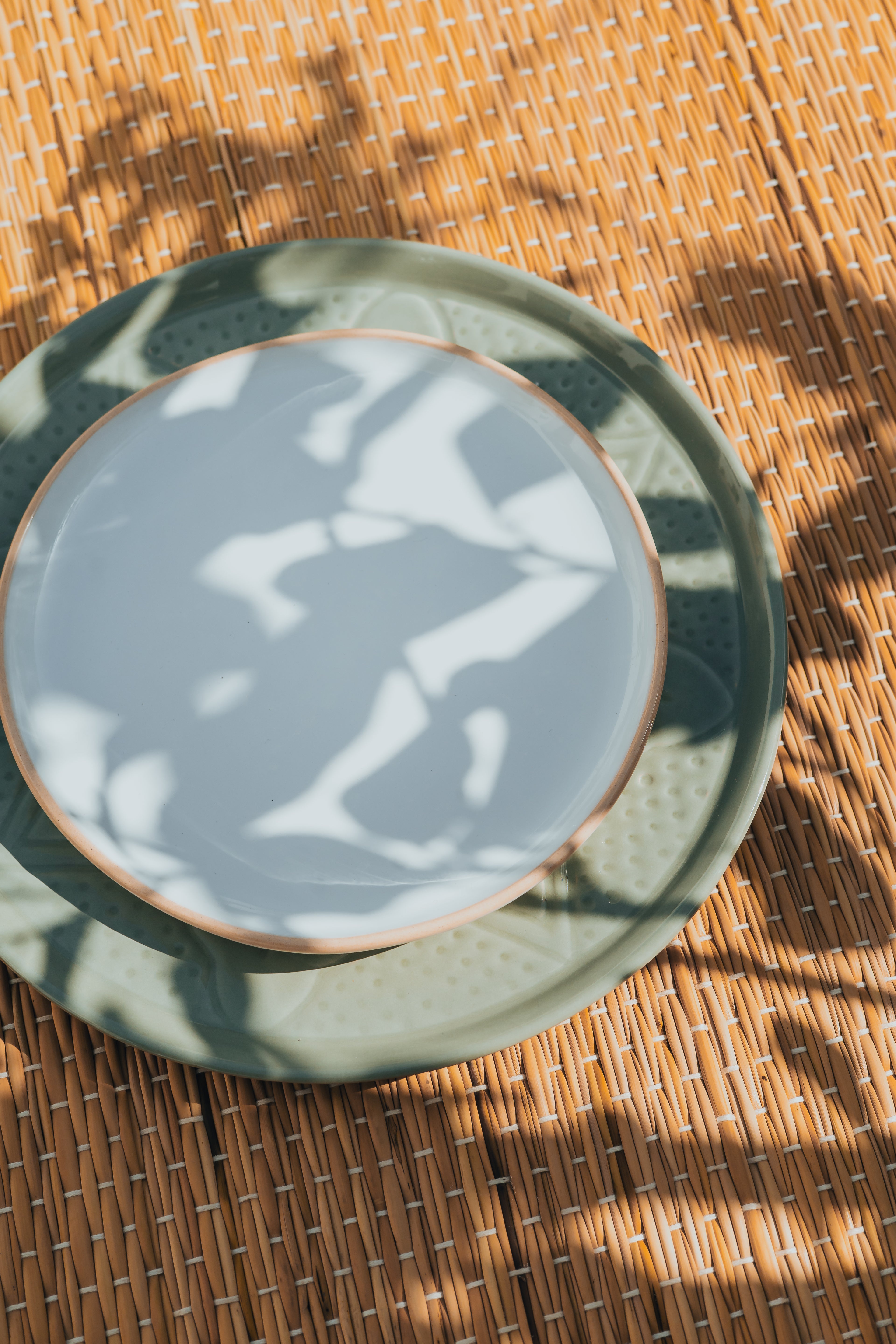 SERVICE POUR 4 | SILLAGE VERT BLEU PASTEL