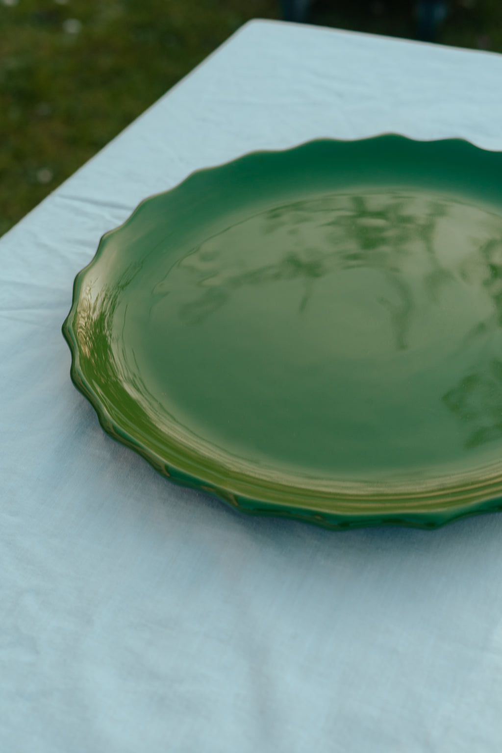 GRANDE ASSIETTE | PICOT VERT